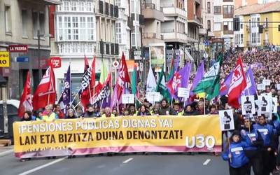 Bizitza duinen aldeko greba Gasteizen