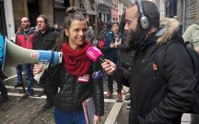 Berta Gartzia LAB: “Enpleguen uberizazioa gelditzeko greba da gaurkoa”