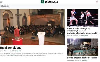 Audientziak %36 egin du gora Plaentxia.eus-en