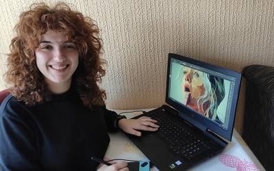 Goizaldi Arozena: "Diseinu grafikoa maitatzen ikasi dut"