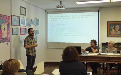 Gipuzkoako Podemos kontuak ematera etorri zen Ordiziara