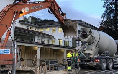 Eskolaren eraikin berriaren hezurdura otsaila amaierarako altxatuta
