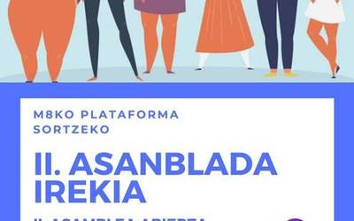 M8 Plataforma eratzeko II. Asanblada irekia deitu dute eguaztenerako