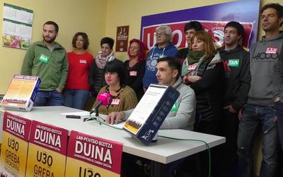 Eskualdeko langileei urtarrilaren 30ean enpresak hustu  eta kaleak betetzeko deia egin diete ELA eta LAB-ek
