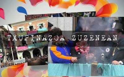 Ostegun Gizeneko txupinazoa zuzenean