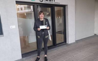 Zozkatu dugu Ongizan fisioterapiak emandako bonoa