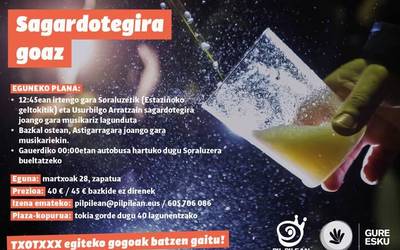 Sagardotegira joateko plana antolatu dute herriko hiru taldek