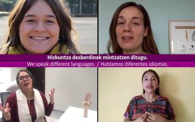 Hizkuntza gutxituetako hiztun gazteak plazara