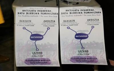 Eskualde mailako mobilizazioak prestatu dituzte  martxoaren 8rako