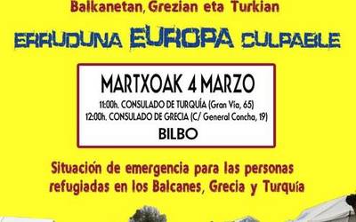 Pertsona errefuxiatuen aurka ematen ari diren erasoak salatuko dituzte bihar Bilbon