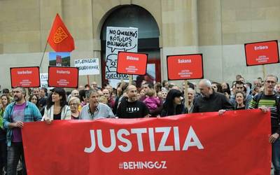 “Nafarroako Gobernuari, beste behin, ausardia eskatu nahi diogu justizia, berdintasuna eta kohesioa daudelako jokoan”
