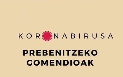Koronabirusa prebenitzeko hainbat neurri gomendatu ditu Nafarroako Gobernuak
