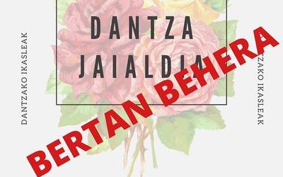 Musika Eskolak bertan behera laga du gaur arratsaldeko dantza jaialdia eta aurrez auureko eskolak eten ditu