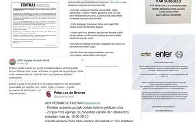 Koronabirusagatik ateak itxi dituzte taberna, kontzertu areto, peña eta elkarteek