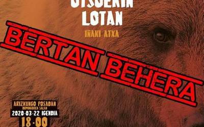 'Hartz eta otsoekin lotan' dokumentala ez eskaintzea erabaki du Arizkun Rockek
