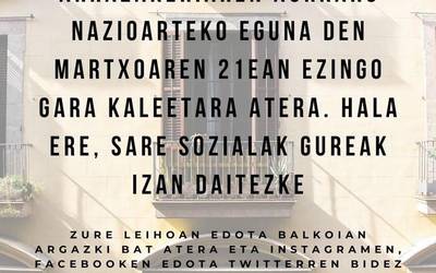Konfinamendutik arrazakeriaren kontrako leihoak