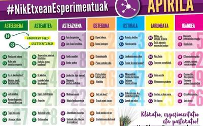 Etxean esperimentuak egiteko gonbitea luzatu du Elhuyarrek