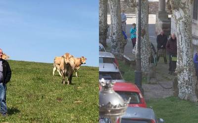 Baserrian, ia egunerokoa alarma egoeran ere; herrigunean, iraultza bizi-ohituretan