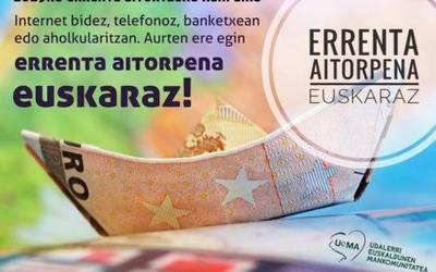 Errenta aitorpena euskaraz egiteko kanpaina abiatu dute