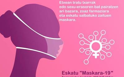 Indarkeria matxista sufritzen duten emakumeak babesteko 'Maskara 19' kanpaina martxan jarri du Zornotzako Udalak