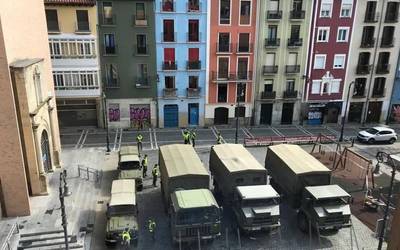 Iruñeko Alde Zaharra, militarrez josia