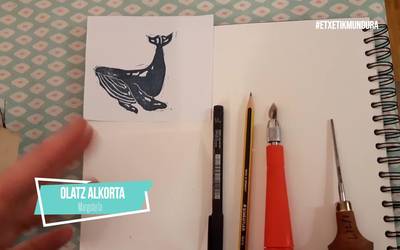 Olatz Alkorta margolaria, etxetik mundura