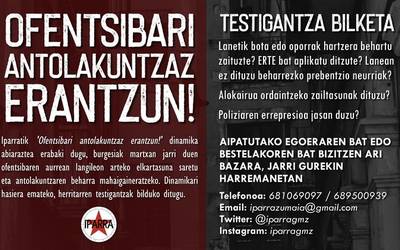 'Ofentsibari antolakuntzaz erantzun!' dinamika abiatu du Iparrak