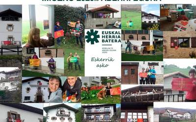 Etxeetatik ospatu dute aurtengo Aberri Eguna Imotzen