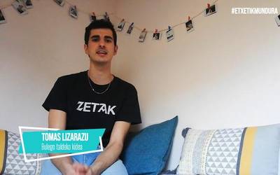 Bulego taldeko Tomas Lizarazu izango da gaur #EtxetikMundura egitasmoan