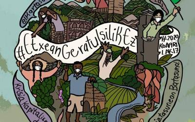 Baserritarren Borroken Mundu Egunean gertuko kontsumoaren aldeko aldarria egin dute