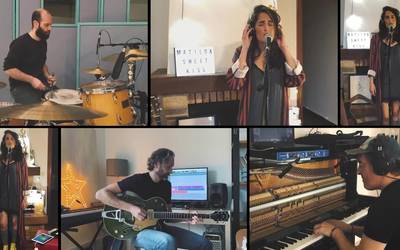 Matilda taldeak "Sweet Kiss" abestia etxean grabatu du egunotan