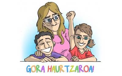 'Gora haurtzaroa!' manifestura atxiki da Zumaiako Udal Gobernua ere