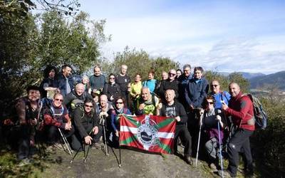 Burubio inguruan aritu zen igandean Txarlazo Mendi Taldea
