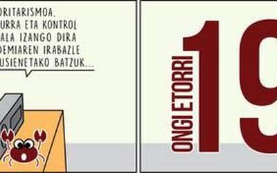 'Ongi etorri 1984ra', Enoken gaurko zintan