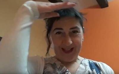 Etxean kirolaegiten hasi da Kaitin Allende