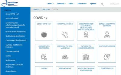Koronabirusaren informazioari lotutako atal berria estreinatu du Zornotzako Udalaren web orriak