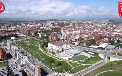 Iruñerria, dron baten begiradapean