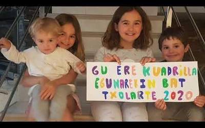 Ohiko Kuadrilla Egunaren faltan, babes izugarria jaso dute Txolarteko kideek