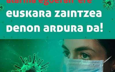 Pandemiak euskara jan du