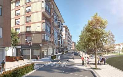 1.300.000 euroko aurrekontuagaz Ixer kalea berurbanizatzen hasi dira Zornotzan
