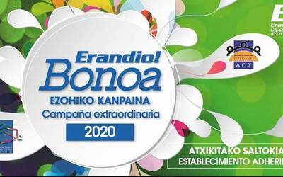 Herriko establezimenduek maiatzaren 25era arte dute epea Erandio Bonoak kanpainari atxikitzeko