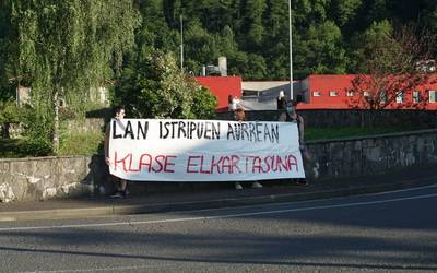 Madariagan gertatutako lan istripua salatu dute hainbat herritarrek