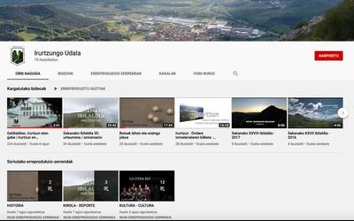 Udalak Youtube kanala sortu du
