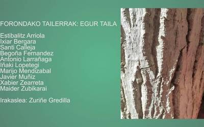 Egur taila tailerreko erakusketa