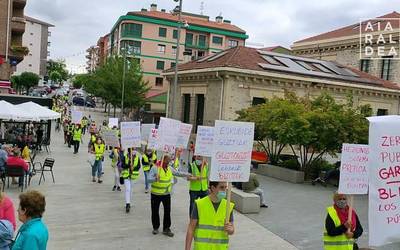 Ehundik gora lagun mobilizatu dira Aiaraldean beste eredu sozioekonomiko bat aldarrikatzeko