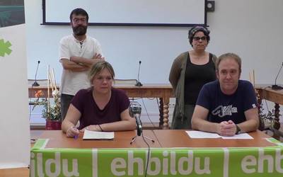 Beasaingo EH Bilduk agerraldia egin du legealdiko lehen urteurreneko lana baloratzeko