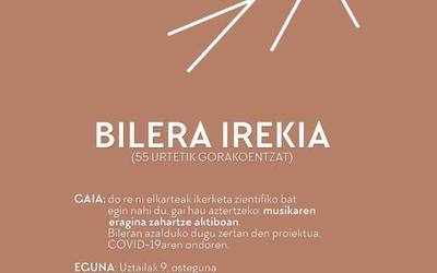 Do Re Ni elkarteak bilera irekia deitu du ostegunerako, martxan jarriko duen ikerketa azaltzeko