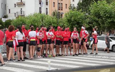 Telmo Deun elkarteko arraunlariak, liga hasteko prest