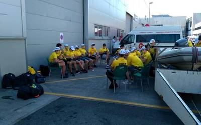 Zazpigarren izan da Orio, KAE 1 ligako debuteko estropadan