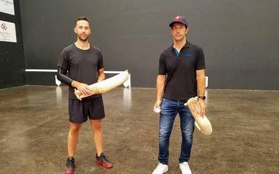 Udako lehen pilotakadak emango dituzte Lopezek eta Goikoetxeak